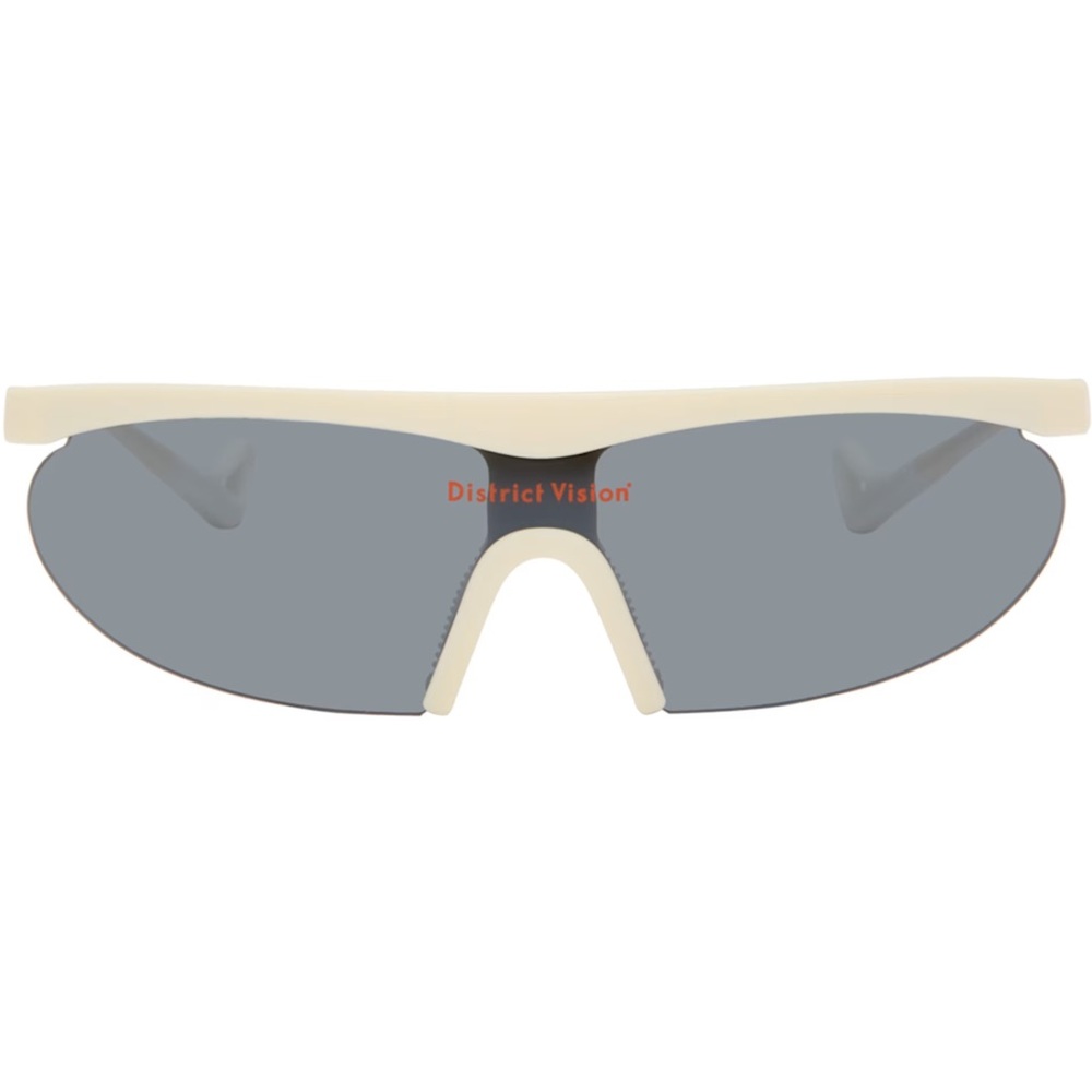 District Vision Cream and Gray Sunglasses
